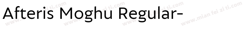 Afteris Moghu Regular字体转换